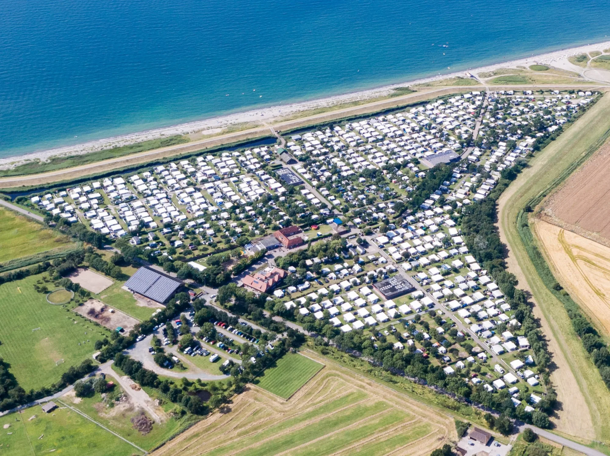 Lageplan der Physiotherapie Wallnau auf dem Gelände des Strandcamping Wallnau, Fehmarn